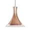 Besa Lighting Rio Cord Pendant, Copper Foil/Clear, Black Finish, 1x9W LED 1JT-RIOCF-LED-BK - alternate 1